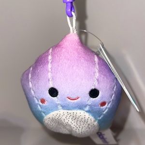 Squishmallows Shauna the Seashell Clip Stuffed Plush CLAIRE'S EXCLUSIVE